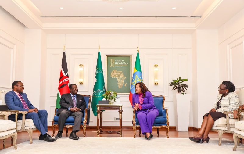 Mudavadi Leads Final Push for Raila’s AU Bid in Addis