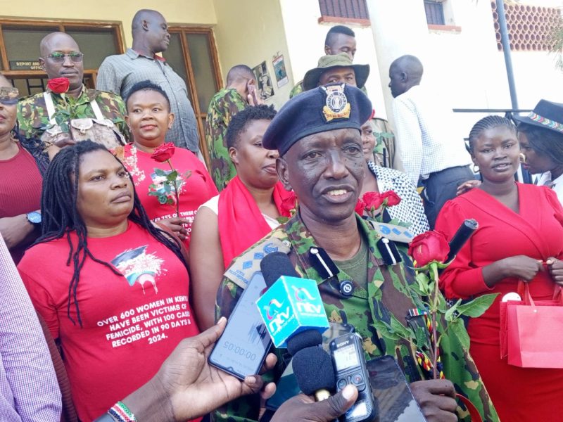 Civil society showers Kisumu Central Police officers with love on Valentine’s day