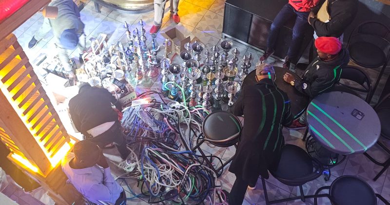 NACADA shisha raid at popular city joint nets two