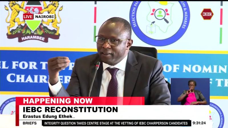 Edung Ethekon to take oath as IEBC Chairperson on Friday