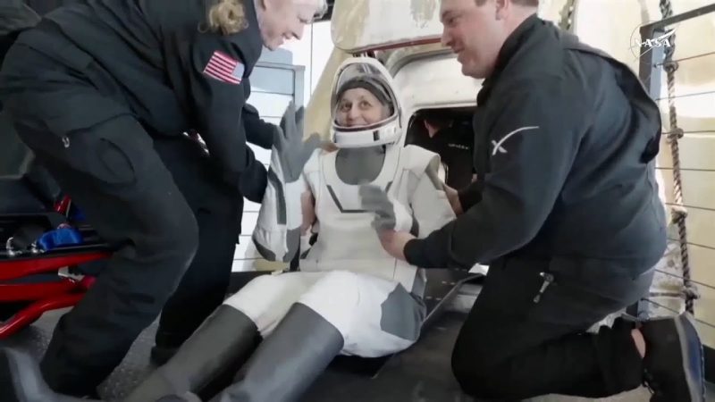 (WATCH) Long wait over! Stranded astronauts return to Earth after nine months in orbit