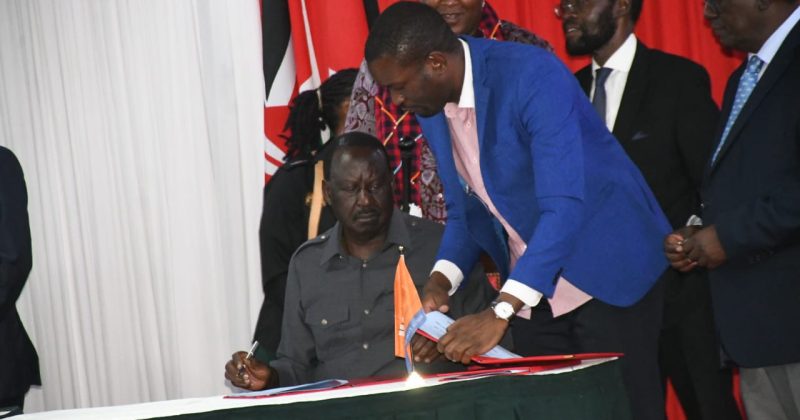 Raila says UDA-ODM pact not a coalition