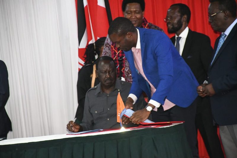 Raila says UDA-ODM pact not a coalition