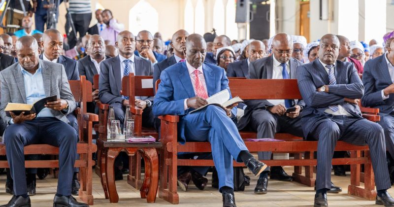 Ruto urges churches to complement his efforts