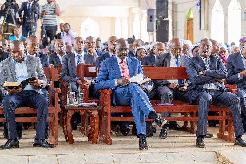 Ruto urges churches to complement his efforts