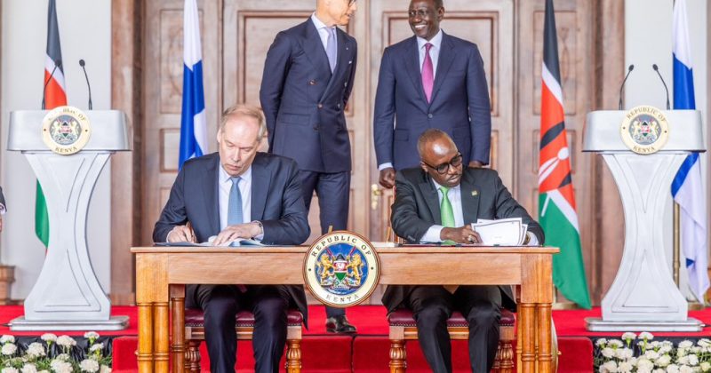 Kenya and Finland sign 2 MOUs to enhance diplomatic ties, political consultations