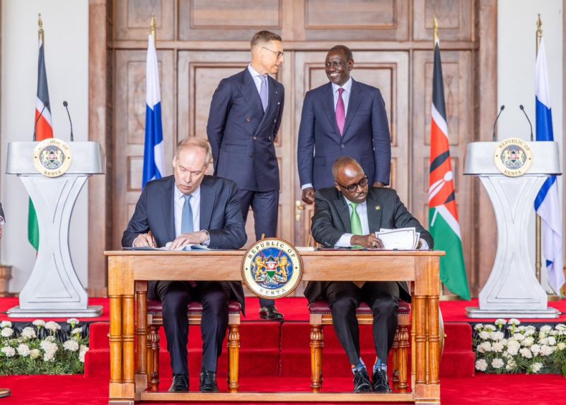 Kenya and Finland sign 2 MOUs to enhance diplomatic ties, political consultations