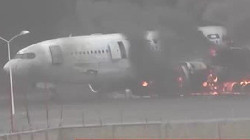 (WATCH) Planes engulfed by flames as Israel launches massive strikes on Yemen’s Sanaa International Airport