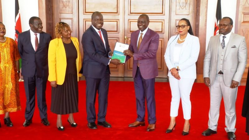 (WATCH) President Ruto receives IEBC nominees report from selection panel