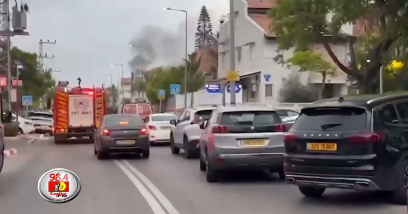 (WATCH) Iran hits back: Rescuers at scene in central Israel following Iranian missile attacks