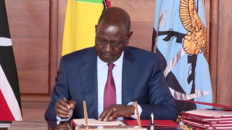 (WATCH) President Ruto assents to the Anti-Money Laundering and Combating of Terrorism Financing Laws Bill