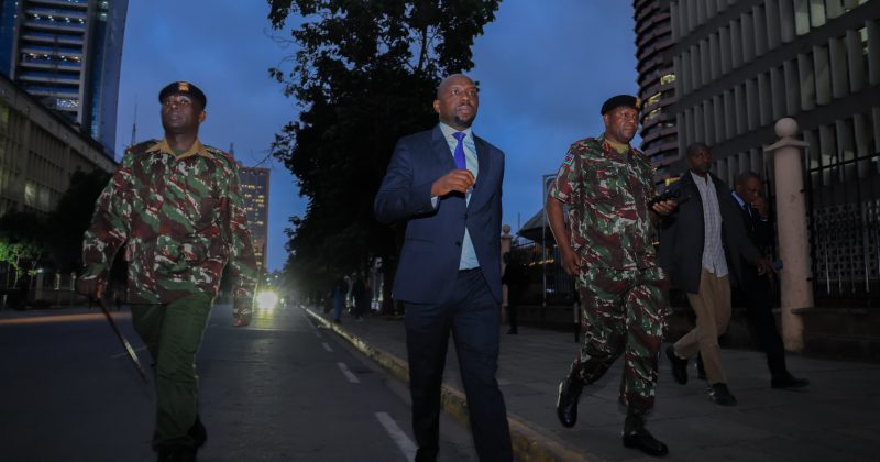 Murkomen Tours Nairobi CBD at Dawn as Police Heighten Security Ahead of Gen Z Protest Anniversary