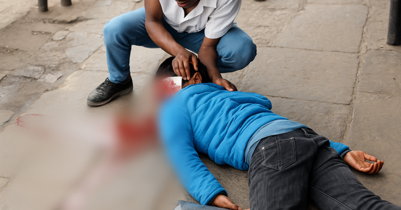 Unarmed Hawker Shot By Police During #JusticeForOjwangProtests in Nairobi