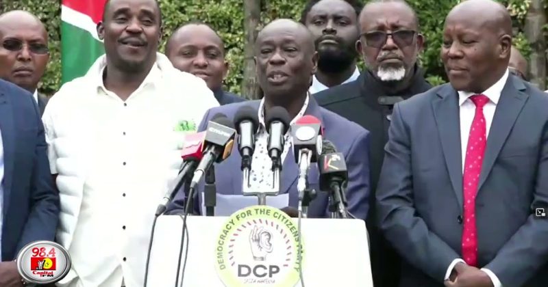 (WATCH) Nobody wants to overthrow you (Ruto), we want to humiliate you at the ballot in 2027 – Rigathi