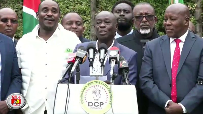 (WATCH) Nobody wants to overthrow you (Ruto), we want to humiliate you at the ballot in 2027 – Rigathi