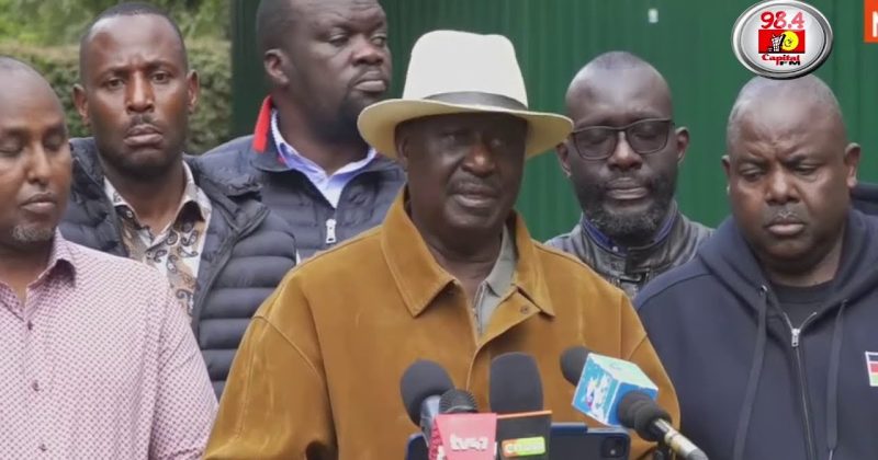 (WATCH) Raila Calls for Urgent Inter-Generational Dialogue After Gen Z Protests Over Governance, Economy, and Police Brutality