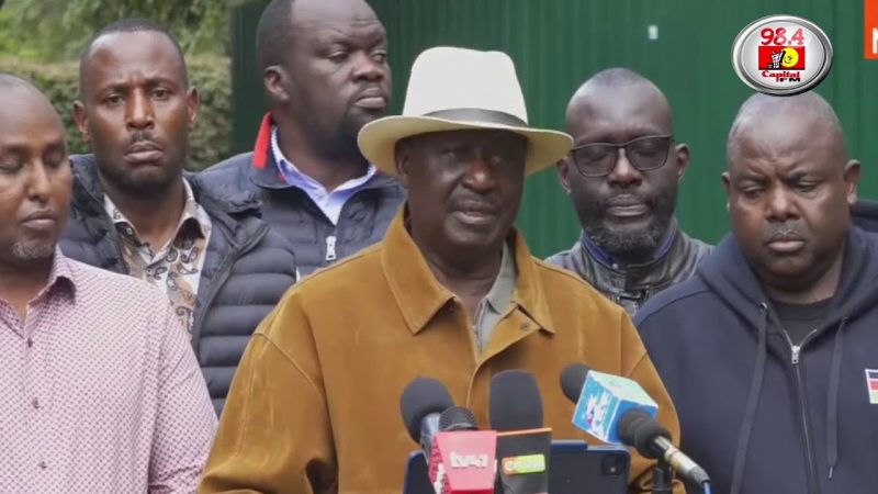 (WATCH) Raila Calls for Urgent Inter-Generational Dialogue After Gen Z Protests Over Governance, Economy, and Police Brutality