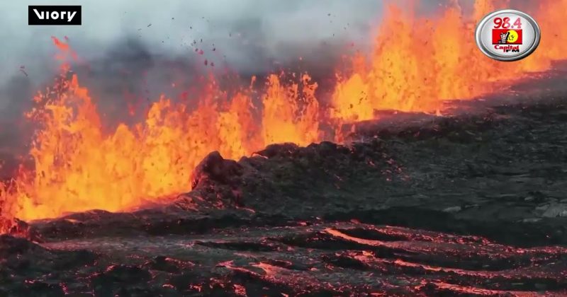 (WATCH) Residents and tourists forced to flee after lava breaches barriers in Iceland
