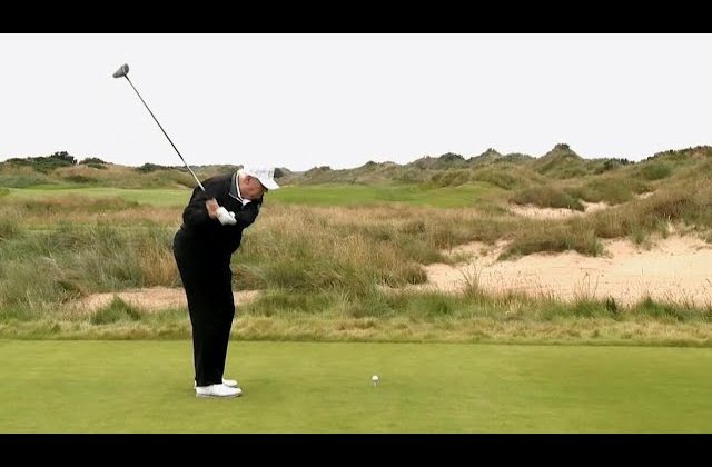 (WATCH) Trump tees off at the opening of his new Aberdeen golf course in Scotland