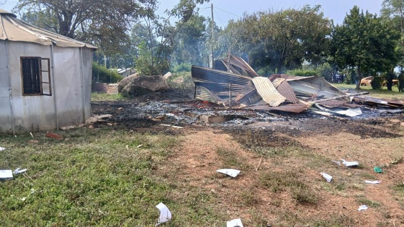 Youths in blogger Albert Ojwang funeral procession storm police station, set it ablaze