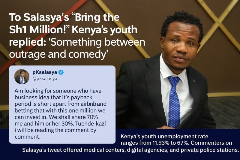 Kenya’s Gen Z Pitch Big Ideas After Salasya’s Sh1M Tweet—But Frustration Over Jobs Remains
