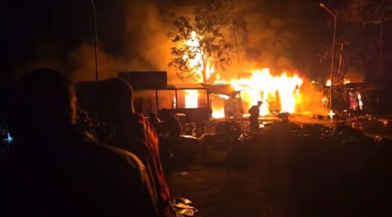 Fire razes down businesses at Kisumu bus park, city promises probe