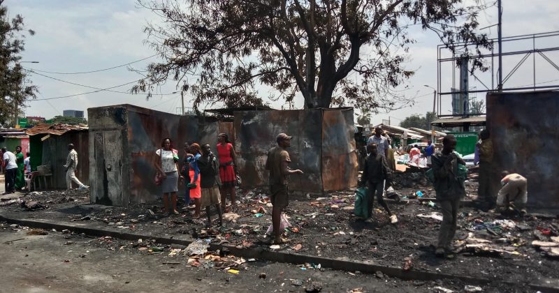 Kisumu traders suspect street urchins behind stalls fire