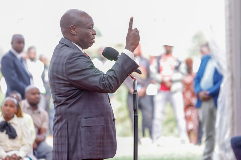 Gachagua criticises Murkomen over Mandera security claims