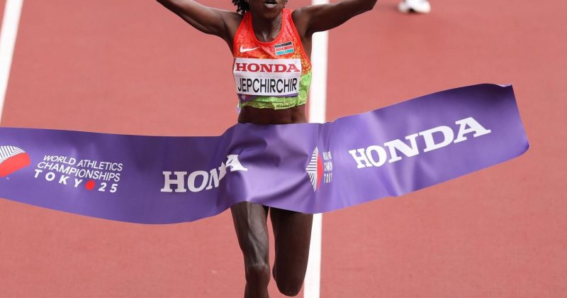 Second Gold For Kenya As Jepchirchir Out Sprints Ethiopia’s Assefa To Win Women’s Marathon in Tokyo Worlds