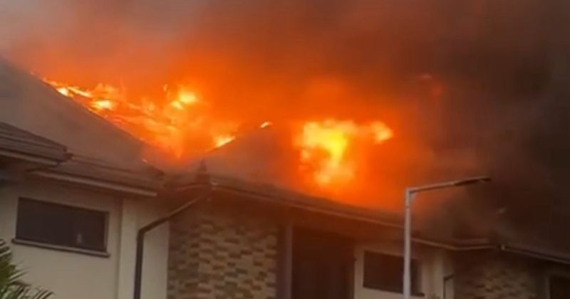 Huge Fire Erupts at Katani Villas Estate in Syokimau