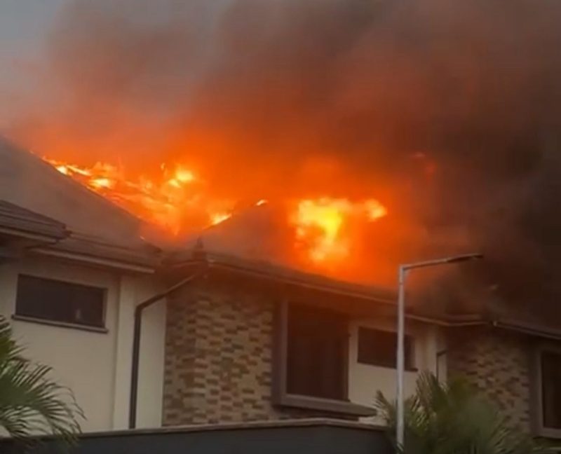 Huge Fire Erupts at Katani Villas Estate in Syokimau