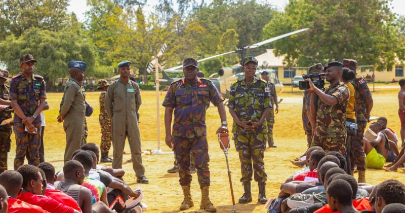 Vice CDF Omenda commends discipline and transparency during KDF recruitment exercise