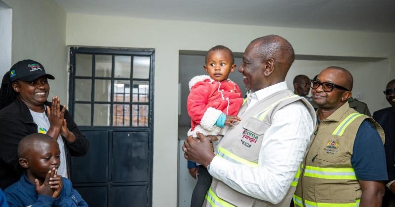 President Ruto hands over keys to new homeowners in Elburgon