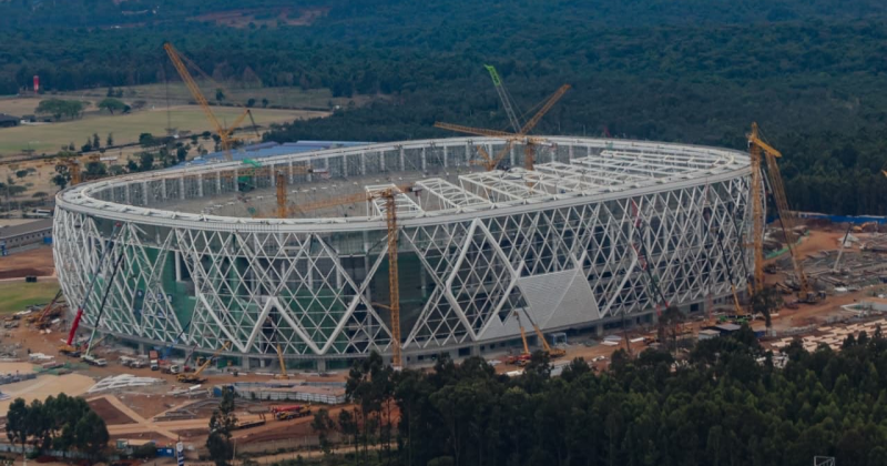 Talanta Stadium construction sustains momentum — latest progress in photos