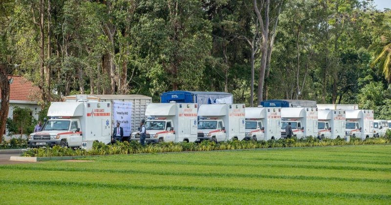 Ruto hails WHO partnership as he receives 14 donated ambulances