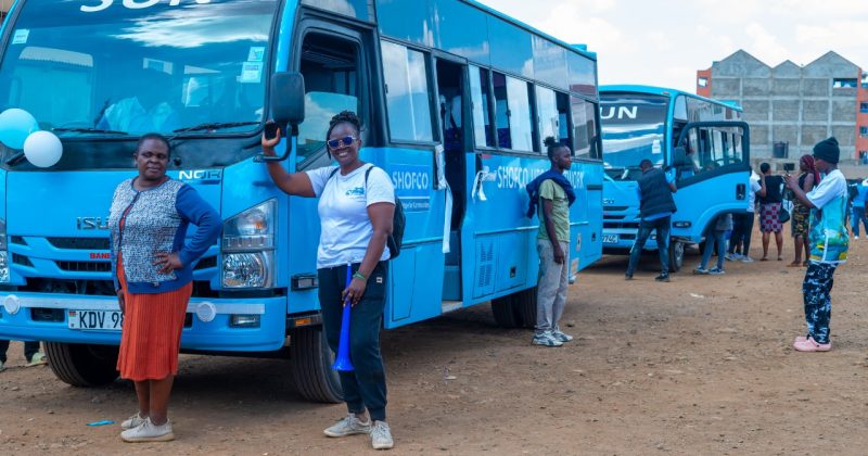 Nairobi’s Eastlands community receives 2 buses to support income generation
