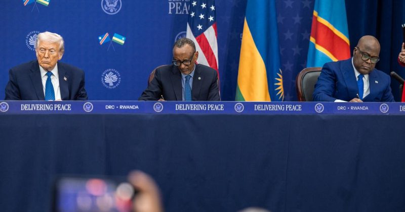 Rwanda, DRC Sign Historic Peace Deal in Washington as Ruto and World Leaders Witness Ceremony