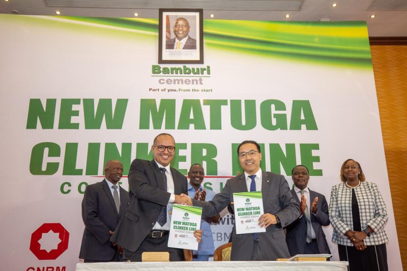 Bamburi Cement inks Sh32 Billion Greenfield Clinker Factory construction agreement