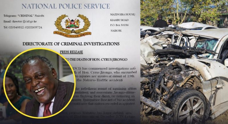 Mystery Woman, CCTV Trail as DCI Widens Probe into Jirongo’s Final Hours