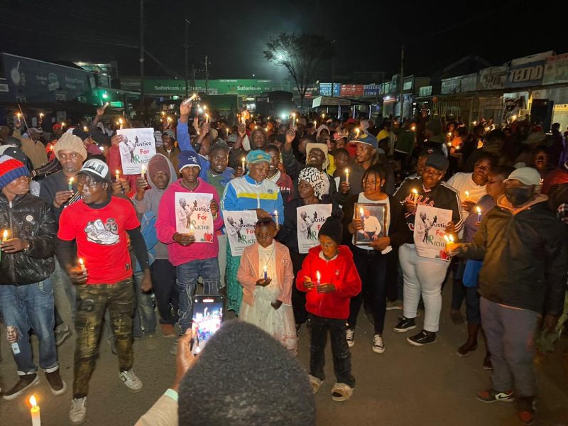 Candle-Lit Vigil Held in Elburgon Ahead of Memorial for Slain ‘Molo President’