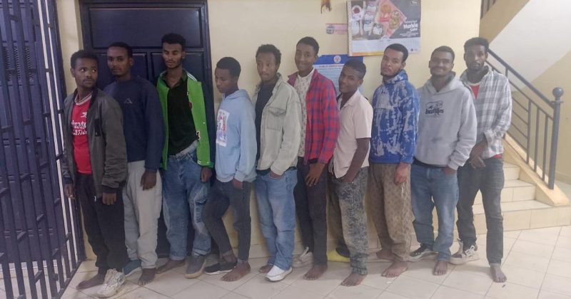 Police arrest 10 Ethiopians in suspected human trafficking case