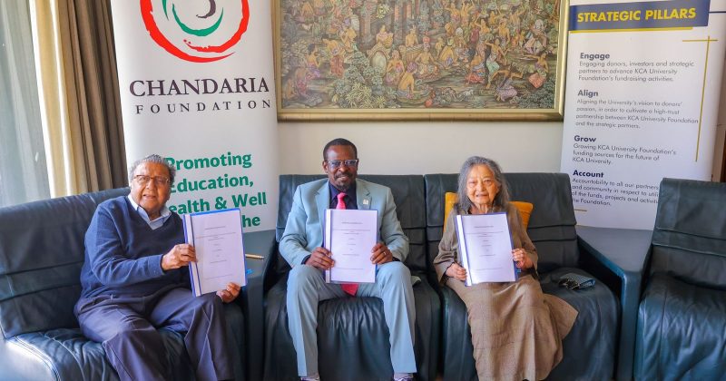 KCA University, Chandaria Foundation sign Sh20mn deal to launch Innovation Hub