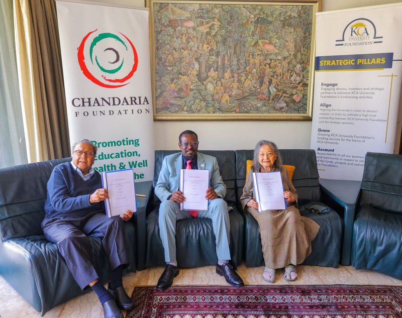 KCA University, Chandaria Foundation sign Sh20mn deal to launch Innovation Hub