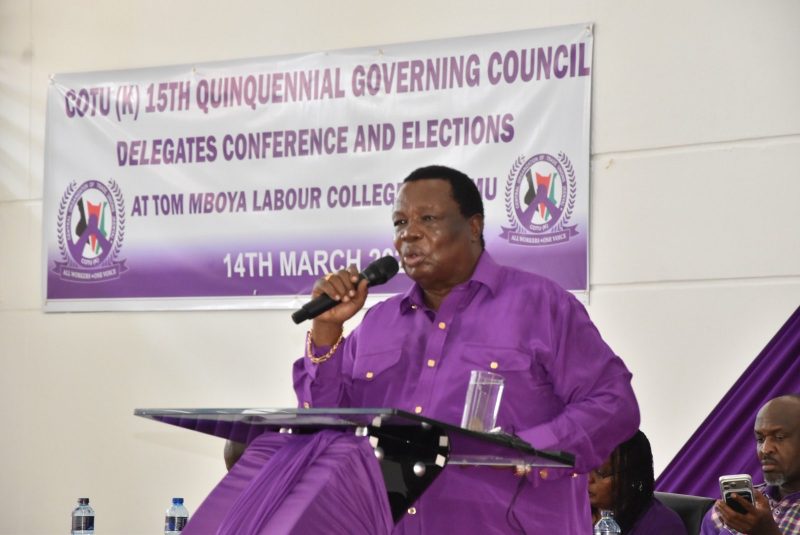 COTU slams ‘fake’ petition reports, insists only 3 cases filed, not 7