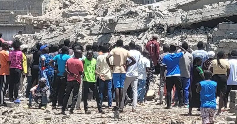 Building collapses in Shauri Moyo, several feared trapped