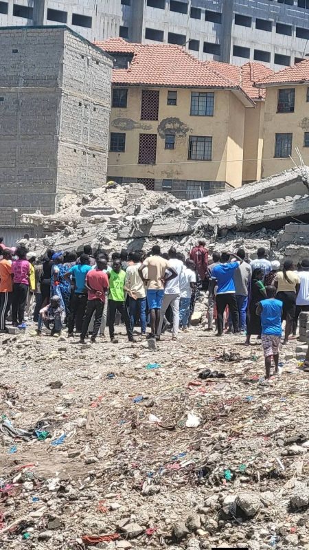 Building collapses in Shauri Moyo, several feared trapped