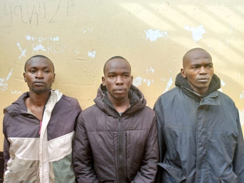 DCI Arrests Three Robbery Suspects, Recover Firearm in Kirinyaga Operation