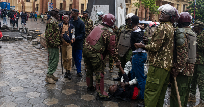 11 arrested as police break up fuel price protests in Nairobi CBD