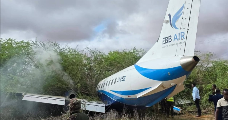 EBB Air Embraer aircraft overruns runway at Mandera Airstrip, no casualties reported