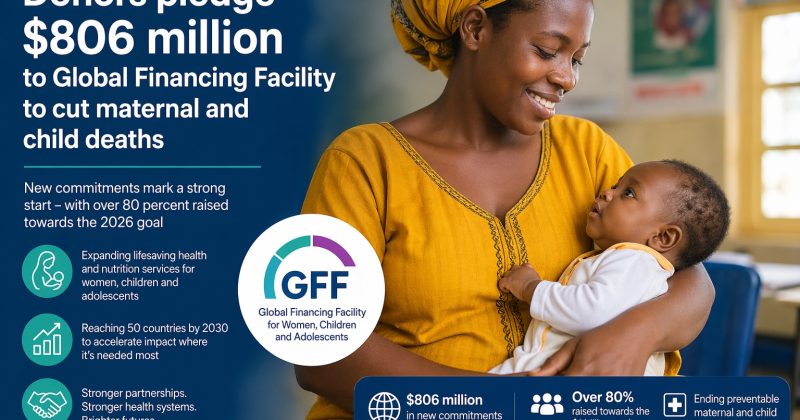 Donors pledge $806 million to Global Financing Facility to cut maternal and child deaths